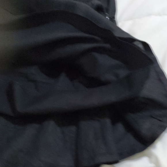 Ralph Lauren Cottagecore  Black Fit and Flare  100% Linen Mini Skirt - Picture 9 of 14